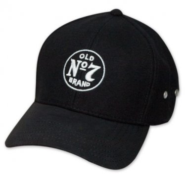 Jack Daniels Old No. 7 Logo Flex Fit Hat Black