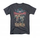 Batman Robin Classic TV Tee Shirt Gray