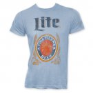 Miller Lite Classic Logo Men's Light T-Shirt Blue