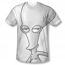 American Dad Roger Head Sublimation T-Shirt White