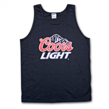 Coors Light Beer Logo Shirt Mens Tank Top Black