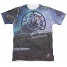 Battlestar Galactica Star Cruising Men's Sublimation Tee Shirt Blue