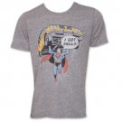 Superman 'I Got Skills' Junk Food Funny T-Shirt Gray