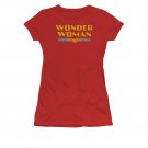 Wonder Woman Classic Logo Juniors T-Shirt Red