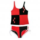 Harley Quinn And Black Women's Cami/Panty Set Red