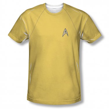 Star Trek TOS Command Uniform Costume Sublimation T-Shirt Yellow