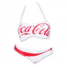 Coca Cola Coke Bandeau Bikini Swimsuit Red