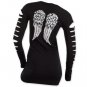 The Walking Dead Women's Slashed Long Sleeve Claimed Shirt Black