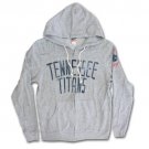 Tennessee Titans Vintage Zip Up Junk Food Brand Hoodie Gray