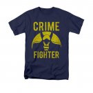 Batman Men's Crime Fighter Tee Shirt Blue