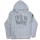 Carolina Panthers Vintage Zip Up Junk Food Brand Hoodie Gray