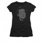 Star Trek Data Face Juniors T-Shirt Black