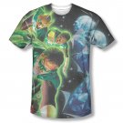 Green Lantern Men's Sublimation Guardians Tee Shirt Black