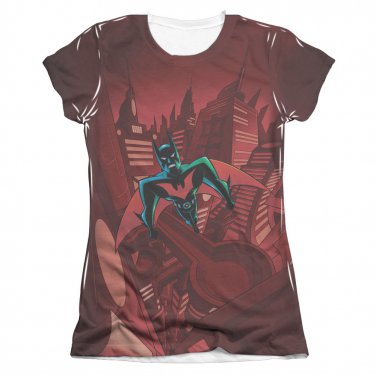 Batman Juniors Beyond Gotham Sublimation Tee Shirt Red