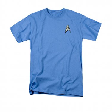 Star Trek TOS Science Uniform Costume T-Shirt Blue