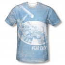 Star Trek Enterpriseprint Sublimation T-Shirt Blue