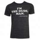 Men's Charcoal The Big Lebowski I'm The Dude Tee Shirt Gray