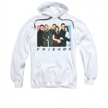 Friends Cast Pullover Hoodie White