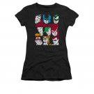 Justice League Blocks Juniors Tee Shirt Black
