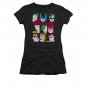 Justice League Blocks Juniors Tee Shirt Black