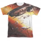 Battlestar Galactica Fleet Of Humanity Men's Sublimation Tee Shirt Brown