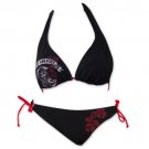 Sons Of Anarchy SOA Reaper Rose Bikini Juniors Swimsuit Black