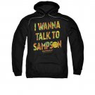 Half Baked Talk To Sampson Pullover Hoodie Black