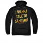 Half Baked Talk To Sampson Pullover Hoodie Black