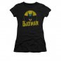 Batman DC Circle Juniors Tee Shirt Black