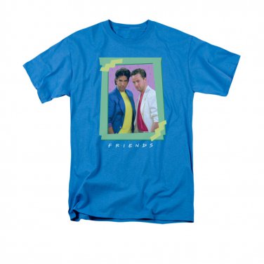 Friends 80s Flashback Tee Shirt Blue