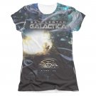 Battlestar Galactica Battle Seat Juniors Sublimation Tee Shirt Gray
