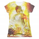 Rambo First Blood Fire Sublimation Juniors T-Shirt White