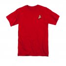 Star Trek TOS Engineering Uniform Costume T-Shirt Red