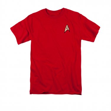 Star Trek TOS Engineering Uniform Costume T-Shirt Red
