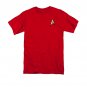 Star Trek TOS Engineering Uniform Costume T-Shirt Red