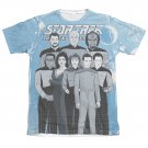 Star Trek TNG Comic Crew Sublimation T-Shirt Blue