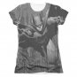 Batman Race Sublimation Juniors Tee Shirt Gray