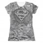 Superman Rocky &amp; Rumble Sublimation Juniors T-Shirt Gray
