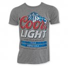 Coors Light Men's Grey Classic Logo T-Shirt Gray