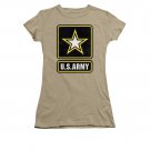 US Army Logo Juniors T-Shirt Brown