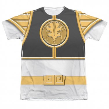 Power Rangers Emblem Costume Sublimation T-Shirt White