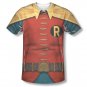 Batman Classic TV Robin Sublimation Costume Tee Shirt Red