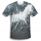 Batman Dark Knight Movie Poster Sublimation Tee Shirt Black