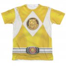 Power Rangers Emblem Costume Sublimation T-Shirt Yellow