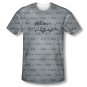 Batman Men's Bat Argyle Sublimation Tee Shirt Gray