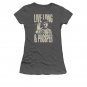 Star Trek Spock Live Long &amp; Prosper Juniors T-Shirt Gray
