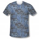 Superman Shielded Sublimation T-Shirt Blue