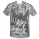 Batman Knight Life Sublimation Tee Shirt Gray