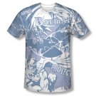 Batman Dark Protector Sublimation Tee Shirt Blue