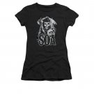 Sons Of Anarchy Smoky Reaper Juniors T-Shirt Black